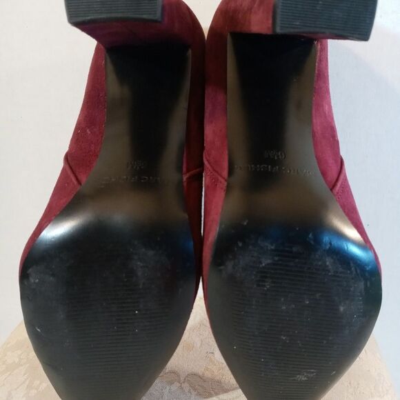 Marc Fisher Maroom Hydra Pointed Toe Block Heeled Suede Ankle Booties 6.5 - Picture 10 of 11